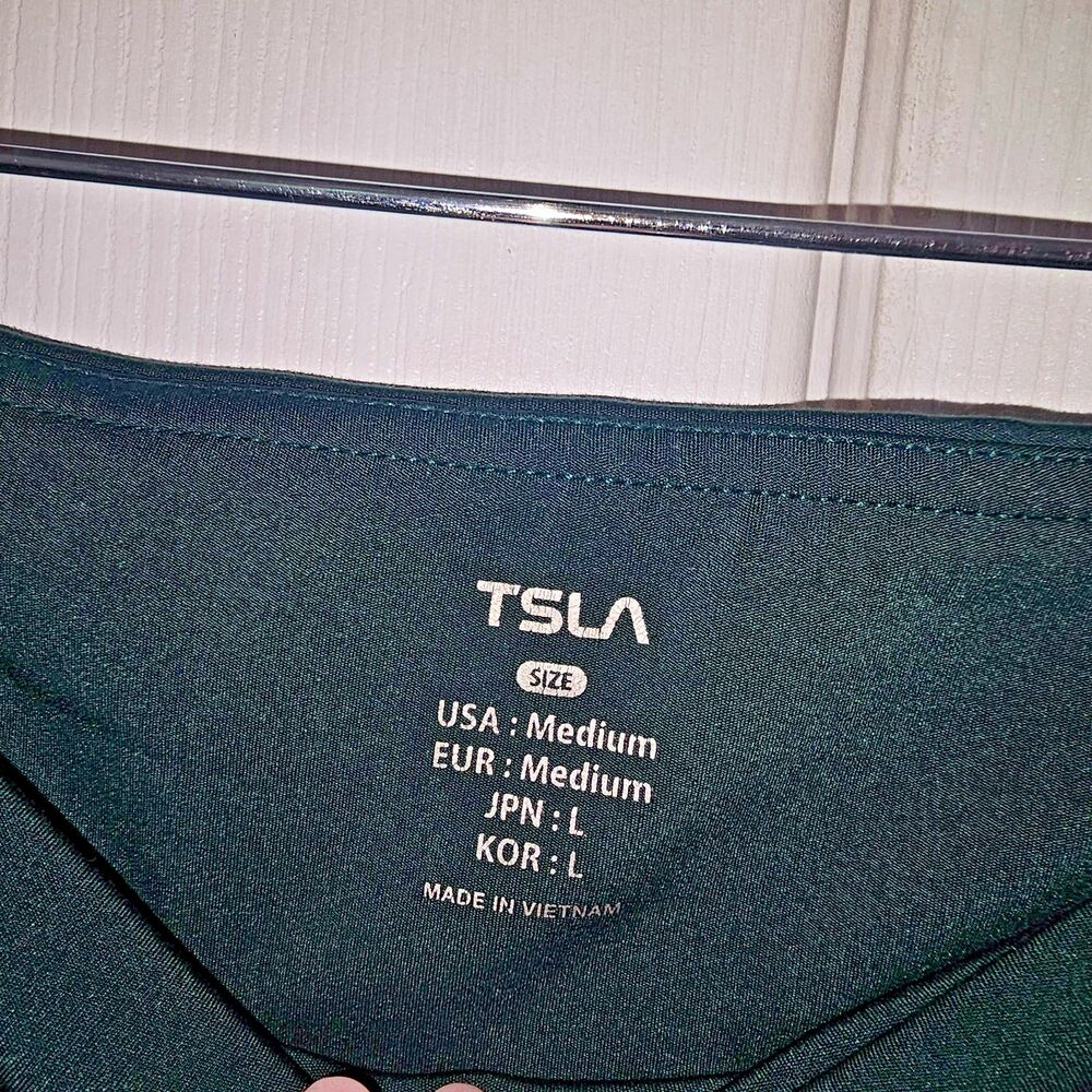Women's TSLA Green Yoga Leggings Medium Leisurewear - Picture 2 of 3